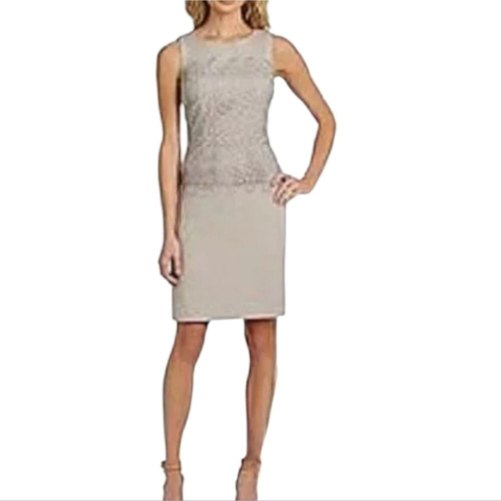 Antonio melani Lace Sleeveless Sheath Dress Special Occasion Party Cocktail